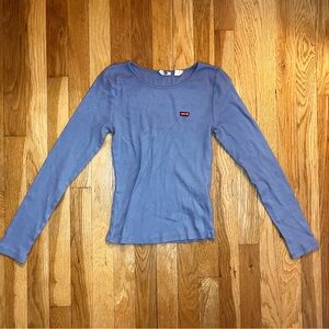 Levi's Ribbed Blue Top